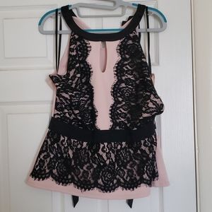 GORGEOUS Peplum Lace Blouse